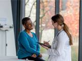 a consultation happening in a hospital