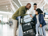 Family at airport